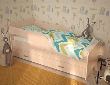Односпальная детская кровать Максимка, цвет Млечный дуб в Бузулуке