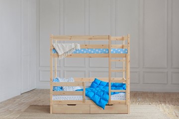 Детская кровать для мальчика без крыши с ящиками, без покраски в Бузулуке