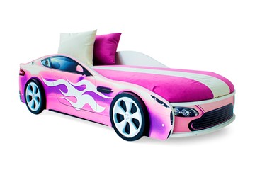 Детская кровать-машина Бондимобиль розовый в Орске