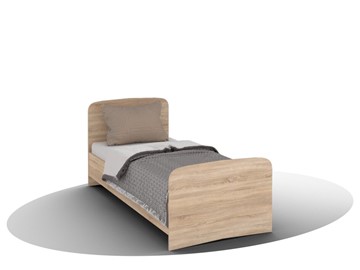 Односпальная кровать ВЕГА Кровать Кр-08 900 с плоским основанием (Сонома) в Орске