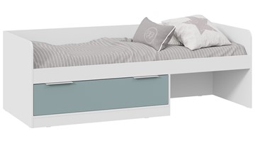 Детская кровать для мальчика Марли Тип 1 (Белый/Серо-голубой) в Орске