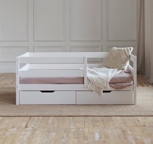 Кровать детская Софа с ящиками, цвет белый в Орске