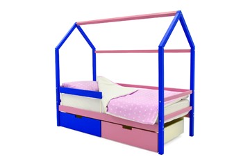 Кровать-домик детская Svogen синий-лаванда в Орске