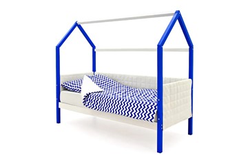 Детская кровать-домик «Svogen сине-белый» мягкая в Бузулуке