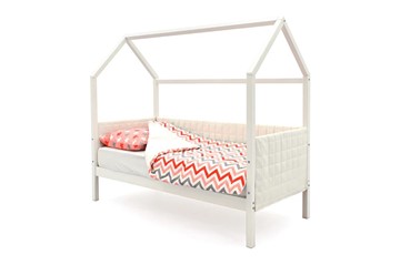 Детская кровать-домик «Svogen белая» мягкая в Бузулуке