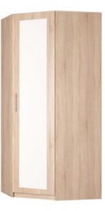 Распашной шкаф угловой Реал (YR-230х1034 (3)-М Вар.2), с зеркалом в Бузулуке