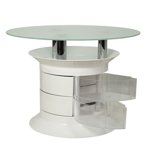 Стеклянный столик GiroCo Benito white plus в Орске
