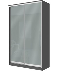 Шкаф Хит-22-12-22 с цветным стеклом, средне-серый 074, Графит в Орске