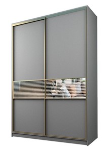 Шкаф 2-х дверный MAX МШ-23-6-16-33, Профиль Золото/Цвет Серый в Бузулуке