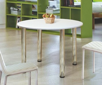 Круглый стол на кухню Круглый 900 на металлических опорах в Бузулуке