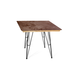 Керамический кухонный стол SHT-TU10 (4 шт.)/ТT8 60/60 (черный/прозрачный лак/коричневая сепия) в Оренбурге