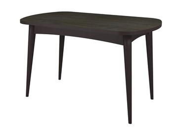 Овальный стол Ялта с цилиндрическими опорами Венге/Ясень Анкор темный в Орске