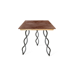 Керамический кухонный стол SHT-TU17 (3 шт.)/ТT8 60/60 (черный муар/прозрачный лак/коричневая сепия) в Бузулуке