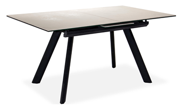 Кухонный стол раздвижной Кубика Бордо 1CQ 140х85 (Oxide Avorio/Графит) в Бузулуке