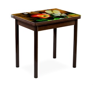 Кухонный пристенный стол СПА-02 СТФ, венге/фотопечать дерево/опоры коричневый в Оренбурге