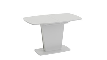 Кухонный стол раскладной Честер тип 2, цвет Белый/Стекло белый глянец в Орске