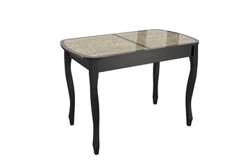 Стеклянный стол Экстра 2 цвет венге-арабика (1000х600х745) в Бузулуке