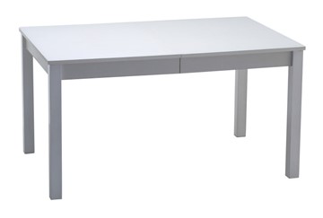 Раздвижной стол Кубика Нагано-2 стекло белое opti (хром-лак) в Орске