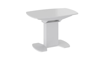 Стеклянный обеденный стол Портофино (СМ(ТД)-105.01.11(1)), цвет  Белый глянец/Стекло белое в Бузулуке