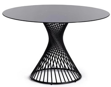 Стеклянный обеденный стол BERTOIA (mod. GT21) металл/стекло, Black (черный) арт.20595 в Орске