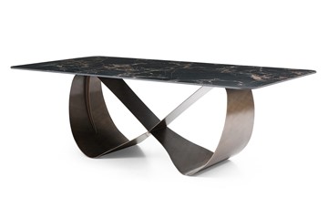 Керамический кухонный стол DT9305FCI (240) черный керамика/бронзовый в Орске