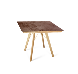 Керамический кухонный стол SHT-TU9/ТT8 60/60 (прозрачный лак/прозрачный лак/коричневая сепия) в Орске