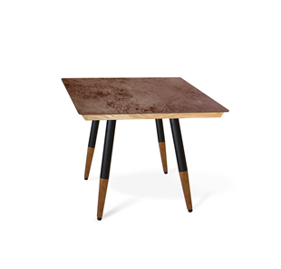 Керамический кухонный стол SHT-TU12 (4 шт.)/ТT8 60/60 (черный/темный орех/прозрачный лак/коричневая сепия) в Бузулуке