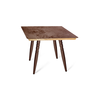 Керамический кухонный стол SHT-TU15 (4 шт.)/ТT8 60/60 (медный металлик/прозрачный лак/коричневая сепия) в Орске