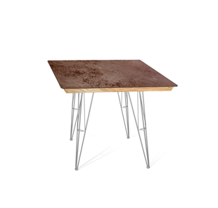 Керамический обеденный стол SHT-TU10 (4 шт.)/ТT8 60/60 (хром лак/прозрачный лак/коричневая сепия) в Орске