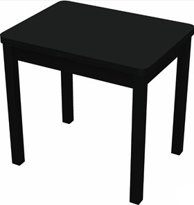 Стол раздвижной Бари дерево №8 (стекло черное/черный) в Орске