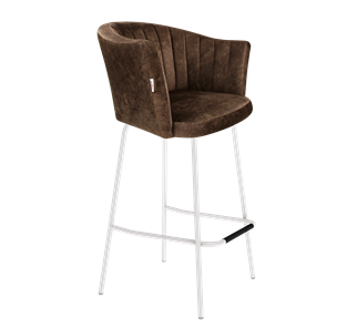 Барный стул SHT-ST42-1 / SHT-S29P (кофейный трюфель/белый муар) в Орске