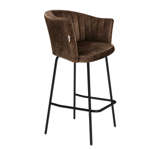 Барный стул SHT-ST42-1 / SHT-S29P (кофейный трюфель/черный муар) в Орске