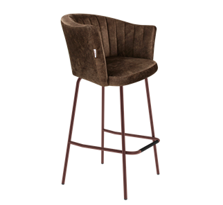 Барный стул SHT-ST42-1 / SHT-S29P (кофейный трюфель/медный металлик) в Орске