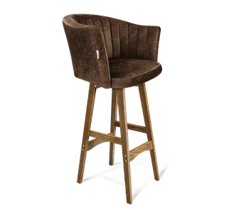 Барный стул SHT-ST42-1 / SHT-S65 (кофейный трюфель/дуб брашированный коричневый) в Бузулуке