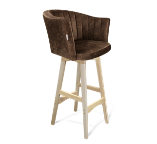 Барный стул SHT-ST42-1 / SHT-S65 (кофейный трюфель/прозрачный лак) в Орске