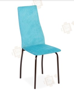 Обеденный стул Волна, каркас металл коричневый, инфинити бирюза в Бузулуке