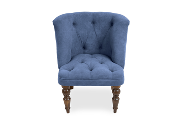Кресло Brendoss Бриджит синий ножки коричневые в Орске