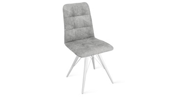 Обеденный стул Аспен К3 (Белый матовый/Микровелюр Wellmart Silver) в Бузулуке