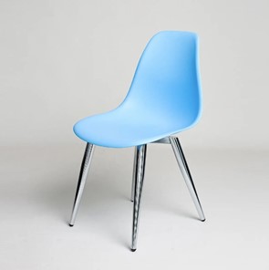 Обеденный стул derstuhl DSL 110 Milan Chrom (голубой) в Бузулуке