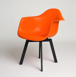 Кухонный стул DSL 330 Grand Black (Оранжевый) в Оренбурге