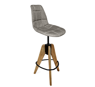 Барный стул SHT-ST29-C/S92 (пепельный/брашированный коричневый/черный муар) в Бузулуке