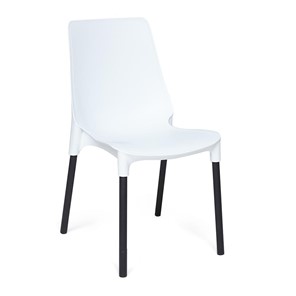 Кухонный стул GENIUS (mod 75) 46x56x84 белый/черные ножки арт.12829 в Бузулуке