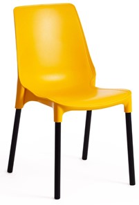 Стул GENIUS (mod 75) 46x56x84 желтый/черные ножки арт.15281 в Бузулуке