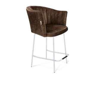 Полубарный стул SHT-ST42-1 / SHT-S29P-1 (кофейный трюфель/хром лак) в Орске
