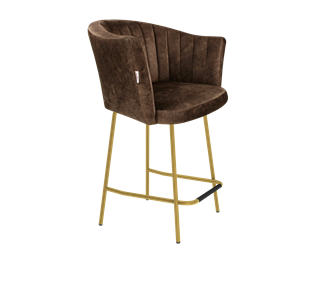Полубарный стул SHT-ST42-1 / SHT-S29P-1 (кофейный трюфель/золото) в Орске