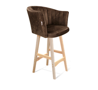 Полубарный стул SHT-ST42-1 / SHT-S65-1 (кофейный трюфель/прозрачный лак) в Орске