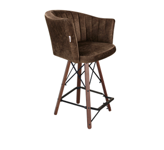 Полубарный стул SHT-ST42-1 / SHT-S80-1 (кофейный трюфель/темный орех/черный) в Орске