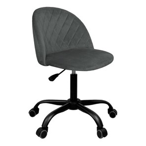 Обеденный стул BRABIX "Moon MG-074", велюр серый, пятилучие металлическое черное, 532773 в Бузулуке