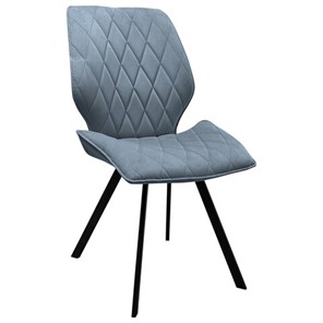 Обеденный стул BRABIX "Rombo CF-077", велюр серый, каркас металлический усиленный черный, 532776 в Бузулуке