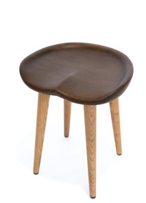 Обеденный стул Creo-line Ясень (цвет орех) ножки натурального цвета в Орске